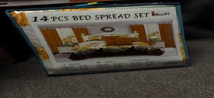 Golden Rose 14-Piece Bedspread & Curtain Set
